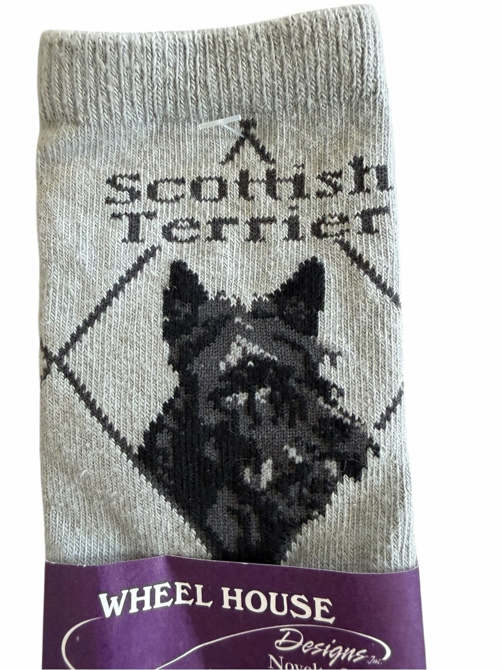 Scottish Terrier Crew Novelty Socks Size 9-11 - Picture 2 of 6